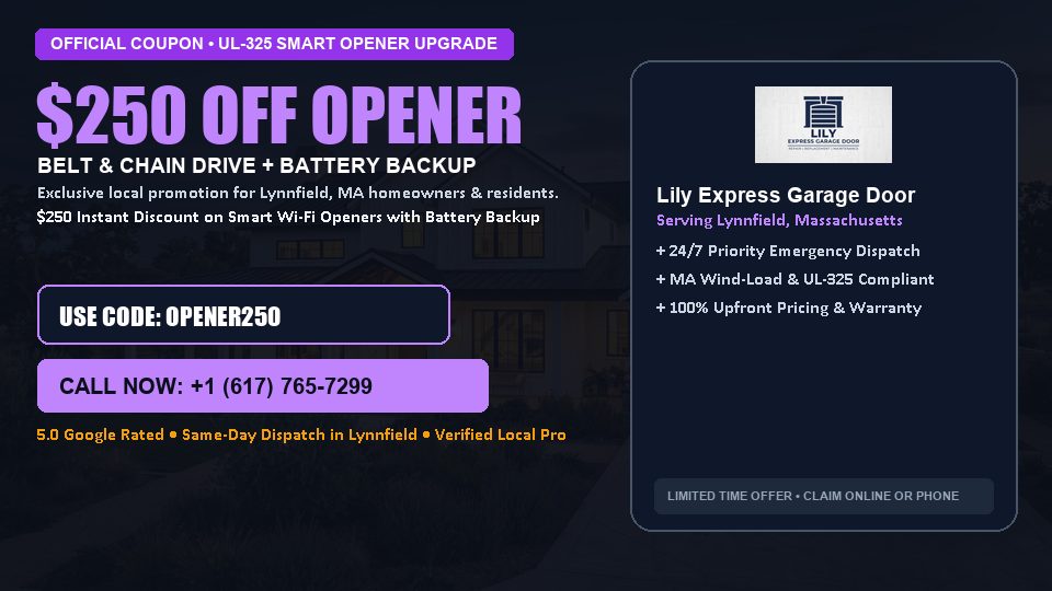 Lily Express Garage Door $250 OFF Premium LiftMaster Opener Installation